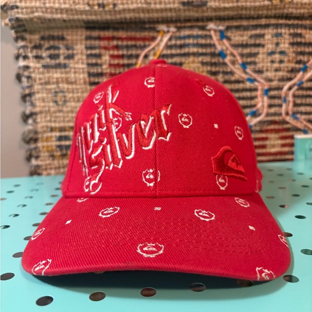 Quiksilver Red Patterned Cap - Picture 1 of 4